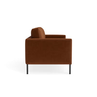 Paramount 66" Sofa in Copper Velvet - Angle 4