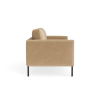 Paramount 66" Sofa in Camel Velvet - Angle 4