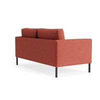 Paramount 66" Sofa in Tomato Velvet - Angle 5