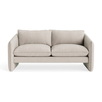 Softmore 74" Sofa in Landa Stone - Angle 1