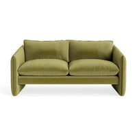 Softmore 74" Sofa in Loden Velvet - Angle 1