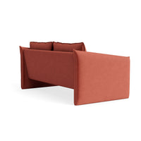 Softmore 74" Sofa in Tomato Velvet - Angle 4