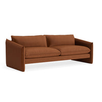 Softmore 96" Sofa in Copper Velvet - Angle 2