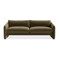Softmore 96" Sofa in Moss Velvet - Angle 1