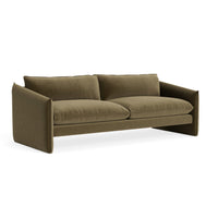 Softmore 96" Sofa in Moss Velvet - Angle 2