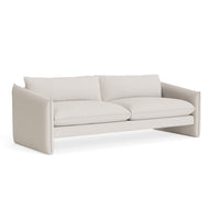 Softmore 96" Sofa in Vos Bone - Angle 2