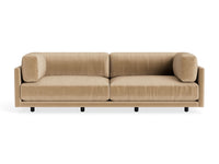 Sunday 102" Sofa in Camel Velvet - Angle 1