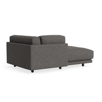 Sunday Chaise in Kelso Charcoal - Angle 4
