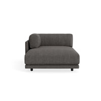 Sunday Chaise in Kelso Charcoal - Angle 1