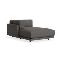Sunday Chaise in Kelso Charcoal - Angle 2
