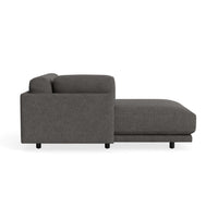 Sunday Chaise in Kelso Charcoal - Angle 3
