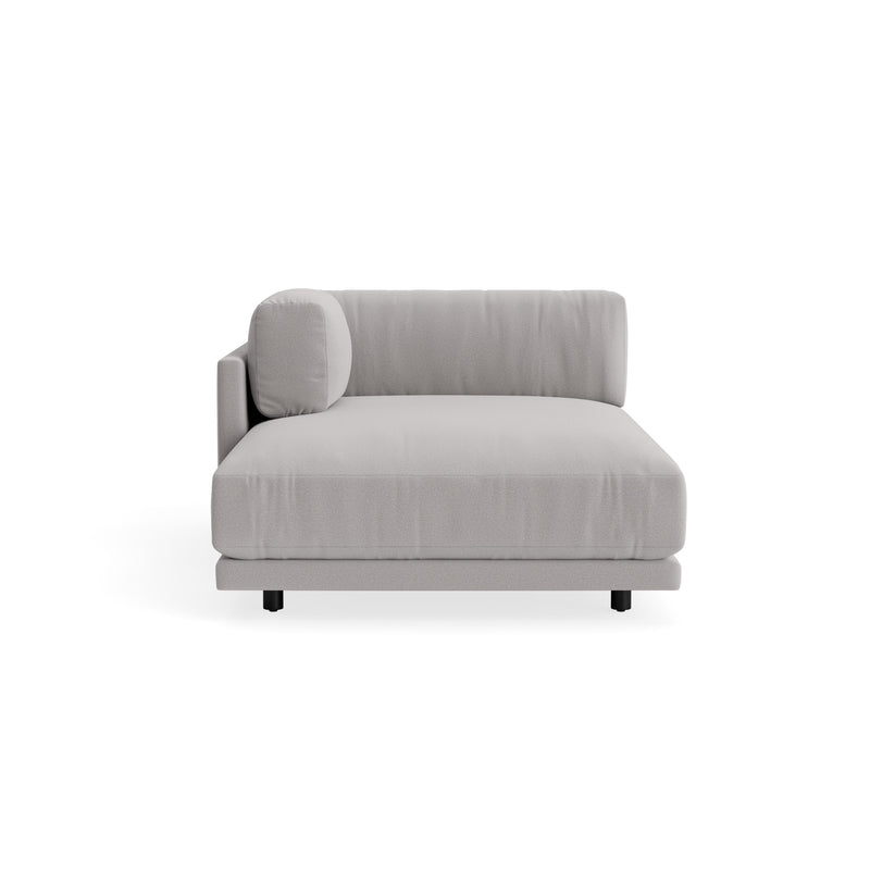 Sunday Chaise in Agnew Grey - Angle 1