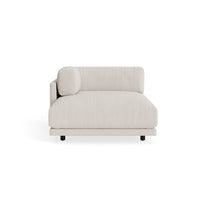 Sunday Chaise in Vos Bone - Angle 1