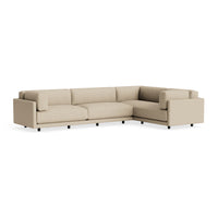 Sunday L Sectional Sofa in Kelso Camel - Angle 4