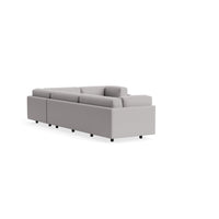 Sunday L Sectional Sofa in Agnew Grey - Angle 6