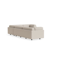 Sunday L Sectional Sofa in Sanford Linen - Angle 6