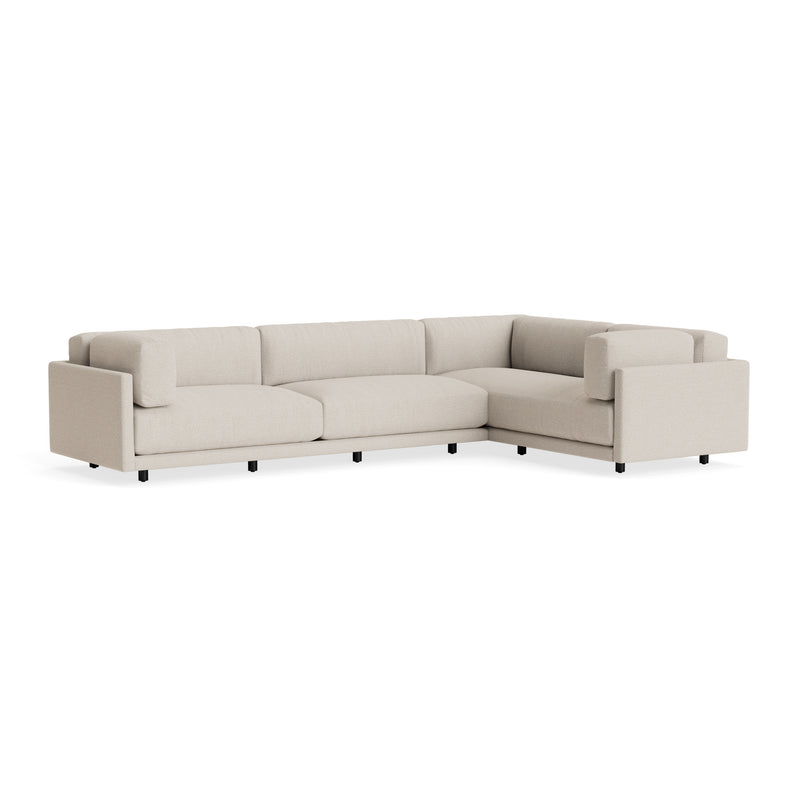 Sunday L Sectional Sofa in Sanford Linen - Angle 2