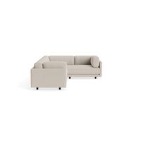 Sunday L Sectional Sofa in Sanford Linen - Angle 5
