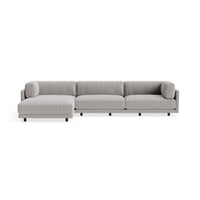 Sunday Sofa with Chaise in Agnew Grey - Angle 1