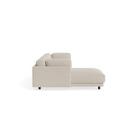 Sunday Small Sofa with Chaise in Sanford Linen - Angle 4