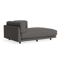Sunday Chaise in Kelso Charcoal - Angle 4