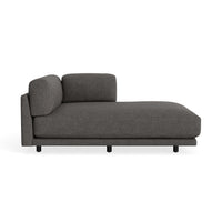Sunday Chaise in Kelso Charcoal - Angle 3
