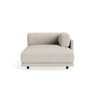 Sunday Chaise in Landa Stone - Angle 1