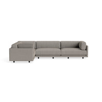 Sunday L Sectional Sofa en Sanford Black - ángulo 1