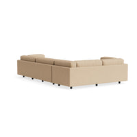 Sunday L Sectional Sofa en Camel Velvet - ángulo 4