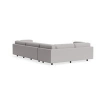 Sunday L Sectional Sofa in Agnew Grey - Angle 4
