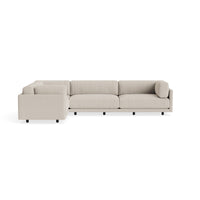 Sunday L Sectional Sofa in Sanford Linen - Angle 1