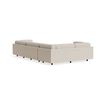 Sunday L Sectional Sofa in Sanford Linen - Angle 4