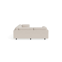 Sunday L Sectional Sofa in Landa Stone - Angle 5