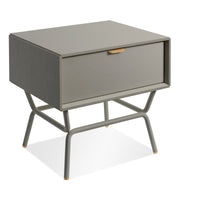 Dang 1 Drawer Nightstand in Risk-Averse Grey - Angle 4
