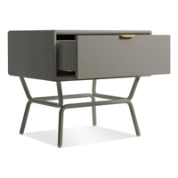 Dang 1 Drawer Nightstand in Risk-Averse Grey - Angle 5