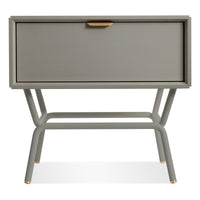 Dang 1 Drawer Nightstand in Risk-Averse Grey - Angle 1