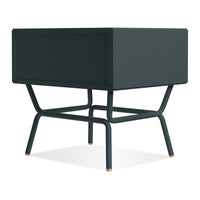 Dang 1 Drawer Nightstand in Navy Green - Angle 8