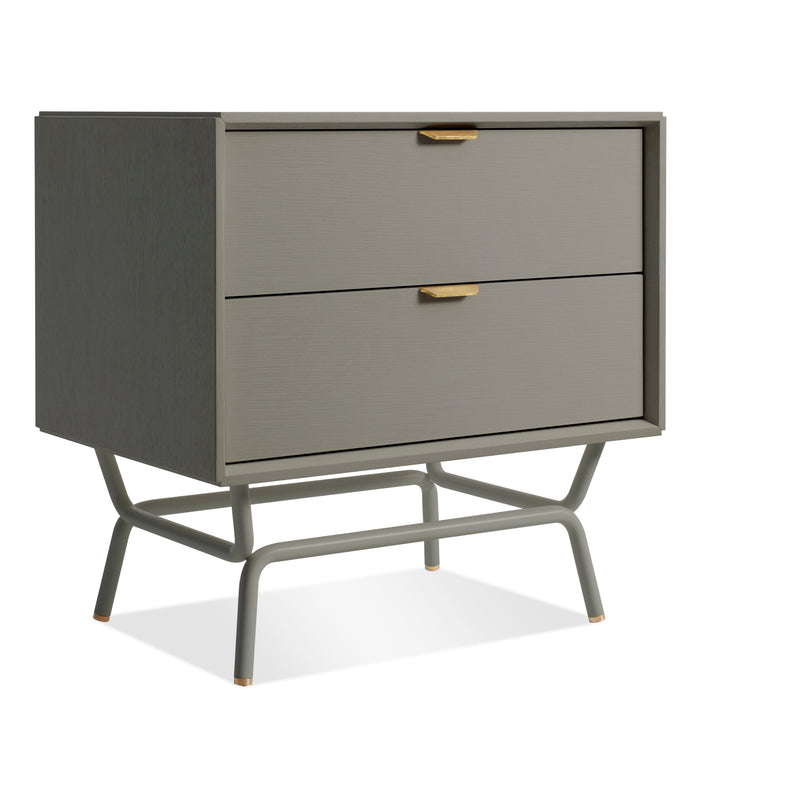 Dang 2 Drawer Nightstand in Risk-Averse Grey