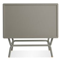 Dang 2 Drawer Nightstand in Risk-Averse Grey - Angle 8