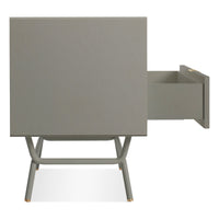 Dang 2 Drawer Nightstand in Risk-Averse Grey - Angle 6