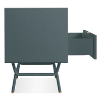 Dang 2 Drawer Nightstand in Marine Blue - Angle 6