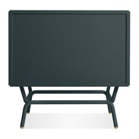 Dang 2 Drawer Nightstand in Navy Green - Angle 8