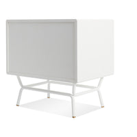 Dang 2 Drawer Nightstand in White - Angle 7