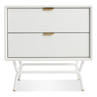 Dang 2 Drawer Nightstand in White - Angle 1