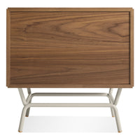 Dang 2 Drawer Nightstand in Walnut / Putty Grey - Angle 8