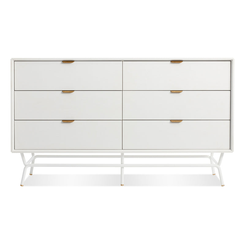 Dang 6 Drawer Dresser in White - Angle 1