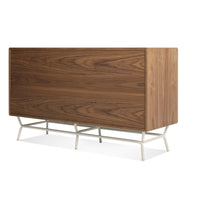 Dang 6 Drawer Dresser in Walnut / Putty Grey - Angle 7