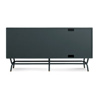 Dang 1 Door / 3 Drawer Console in Navy Green - Angle 11