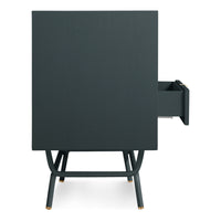 Dang 1 Door / 3 Drawer Console in Navy Green - Angle 9