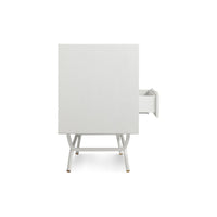 Dang 1 Door / 3 Drawer Console in White - Angle 9